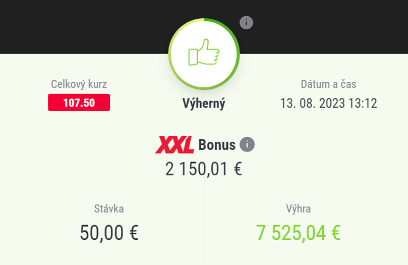 DOXXbet Výhry mesiaca 