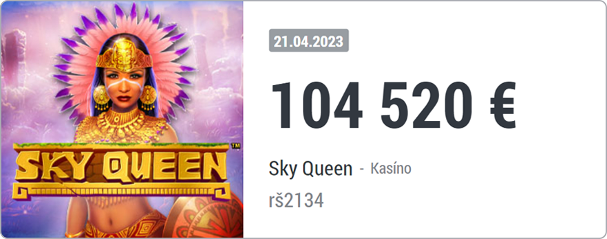 DOXXbet Výhry mesiaca 