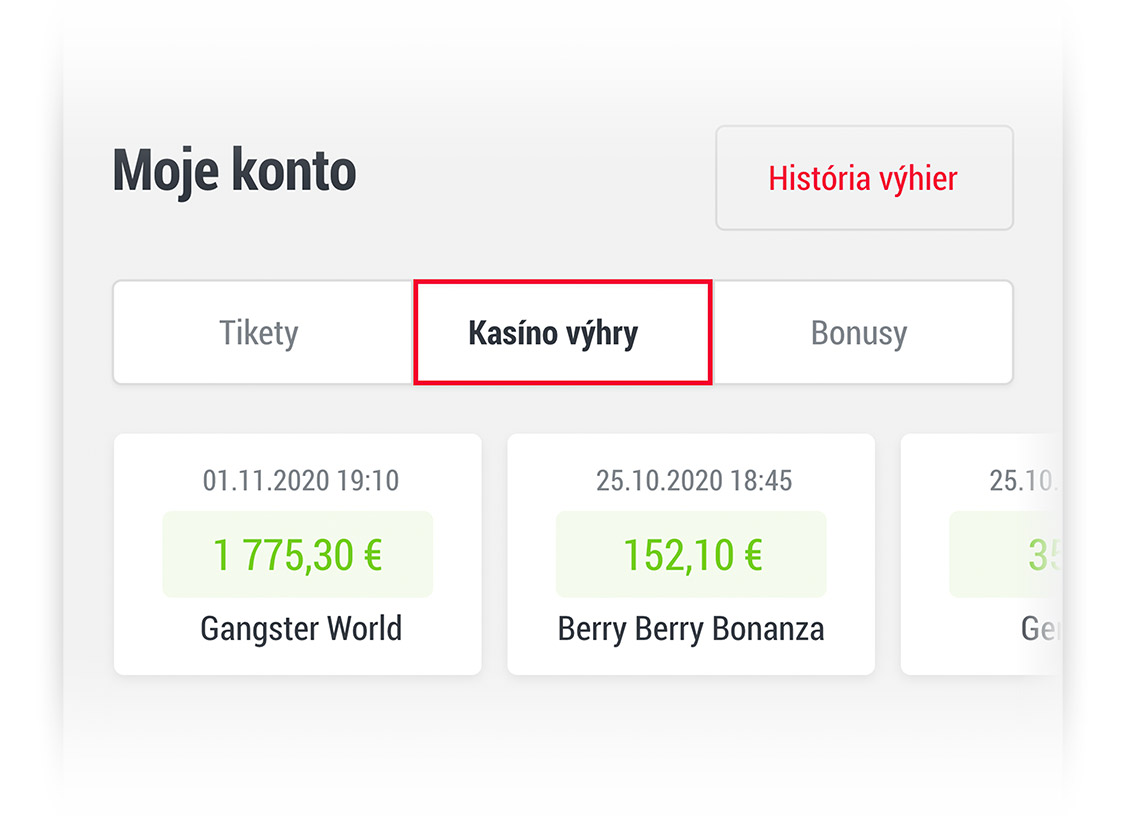 DOXXbet Kasíno Casino online hry - Moje výhry