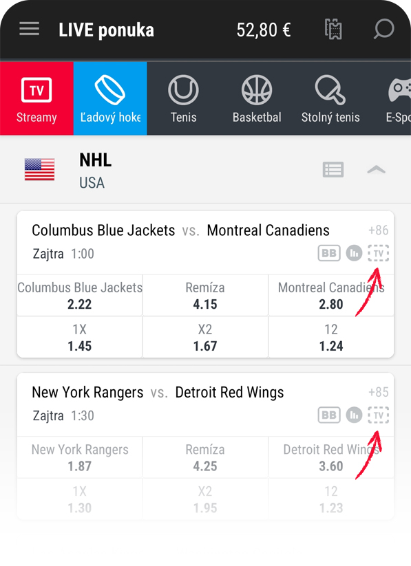 DOXXbet Športové tipovanie - Farma Skautkód DOXXbet Športové tipovanie - LIVE STREAM NHL
